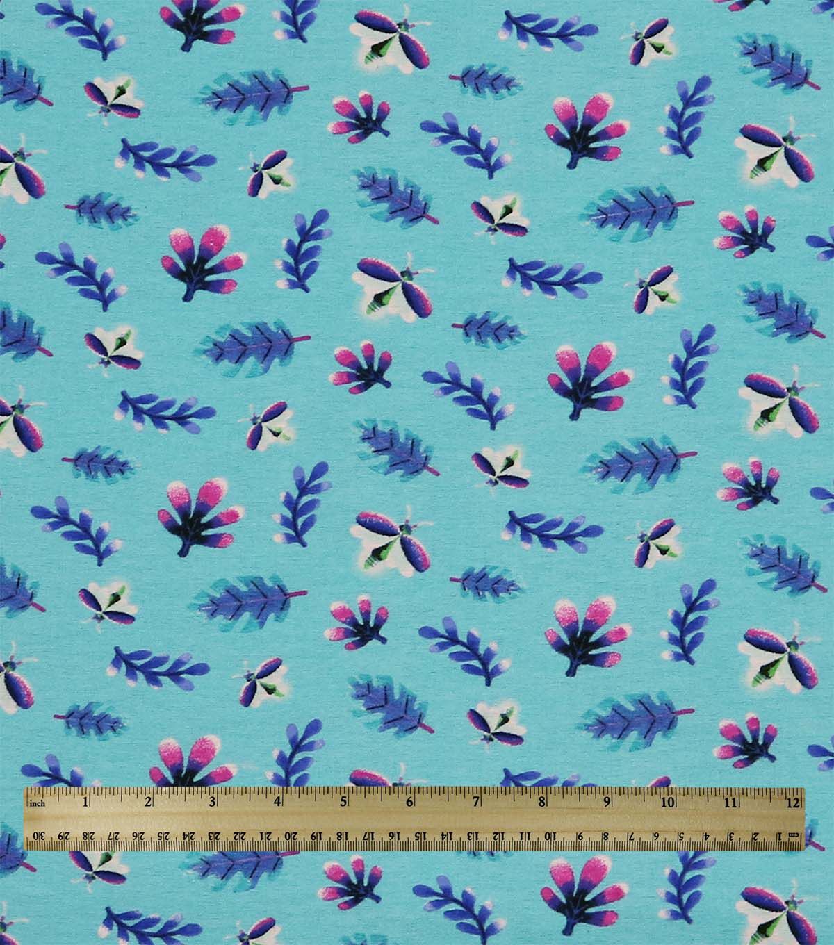 Fireflies on Blue Super Snuggle Flannel Fabric