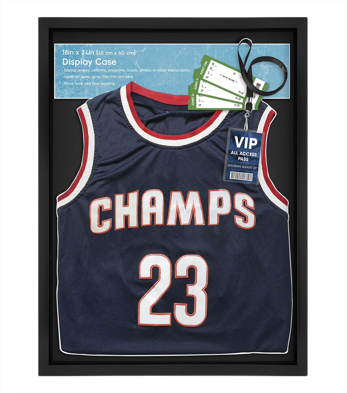 Collector's Museum 18x24 Black Jersey Display Case