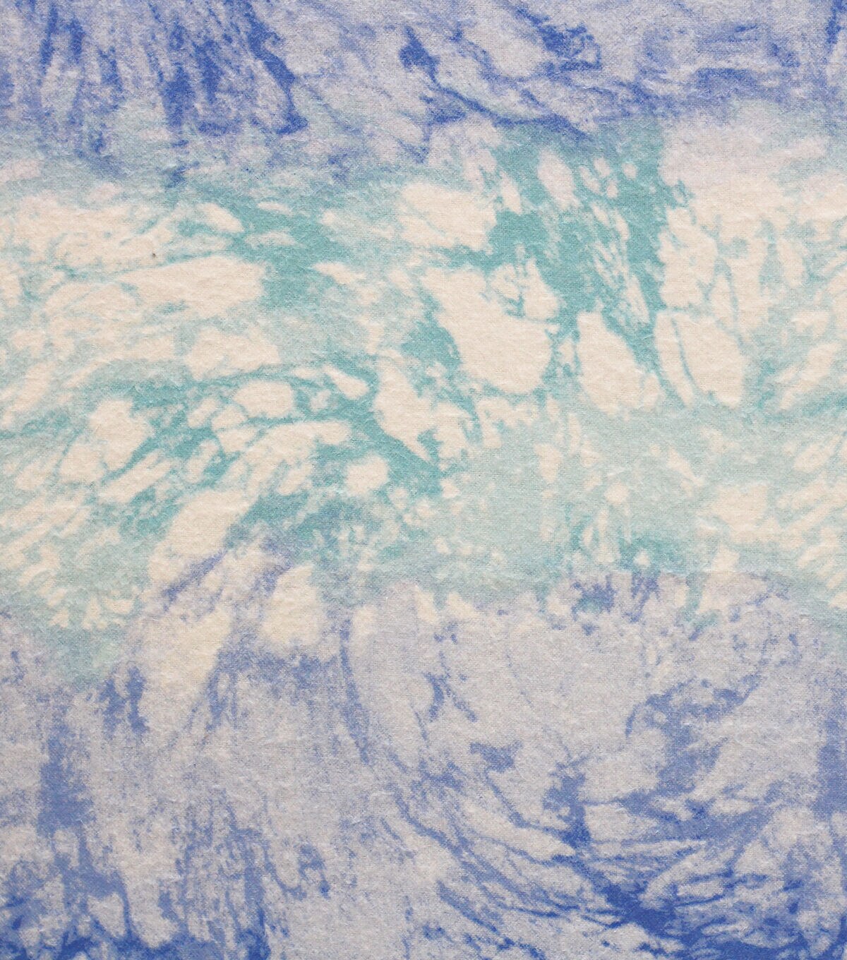 Blue Tie Dye Super Snuggle Flannel Fabric
