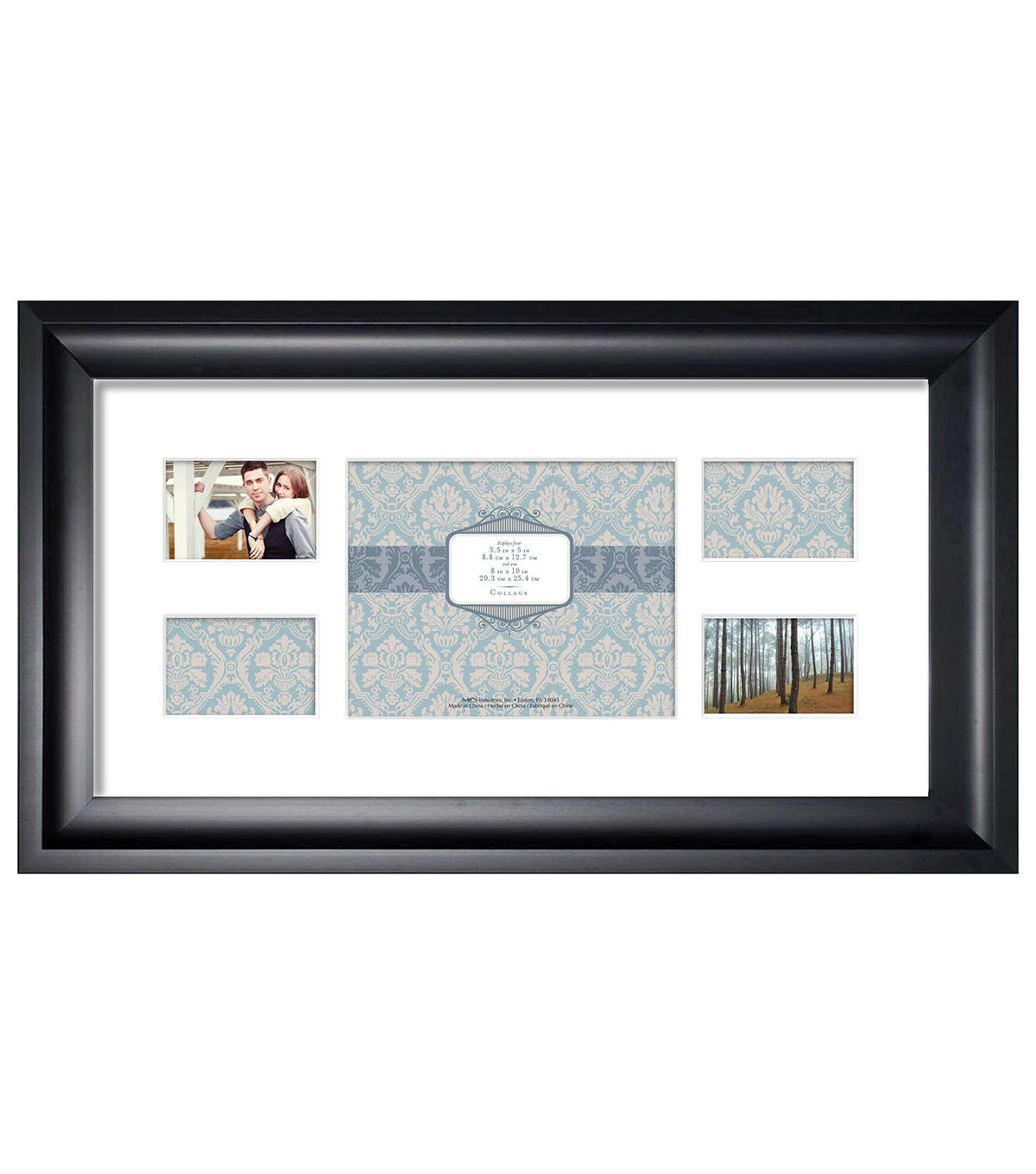 MCS 12 x 24 Black 5 Photo Peyton Frame