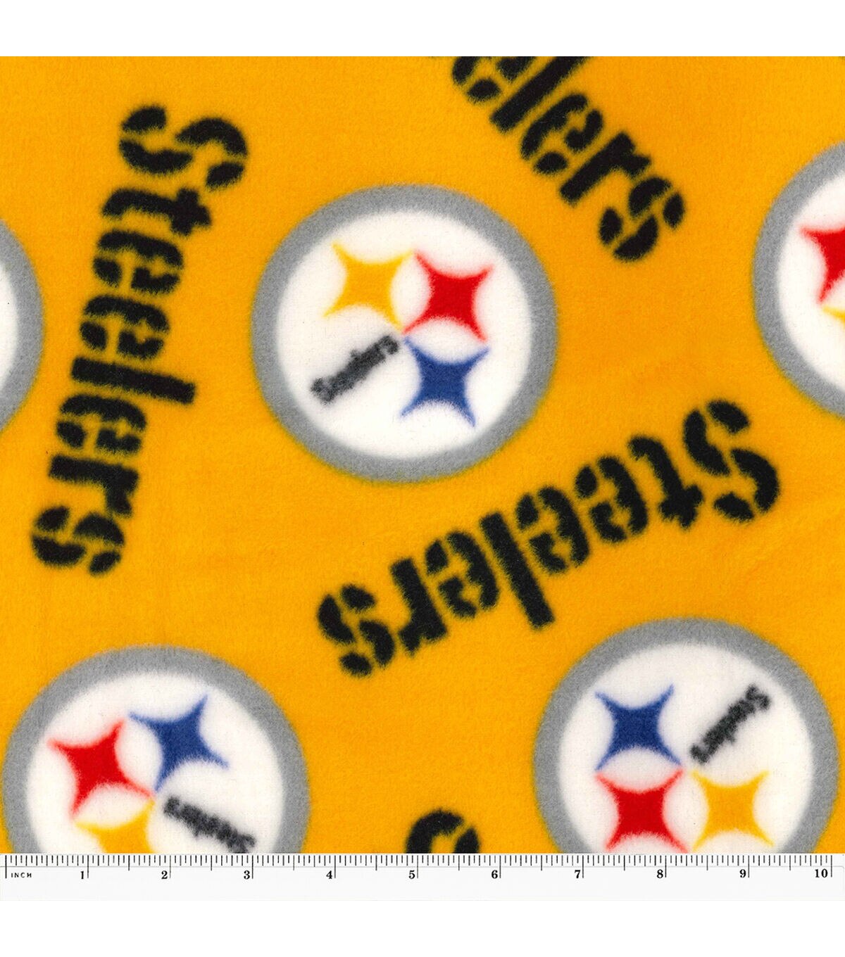 Fabric Traditions Pittsburgh Steelers Fleece Fabric Yellow