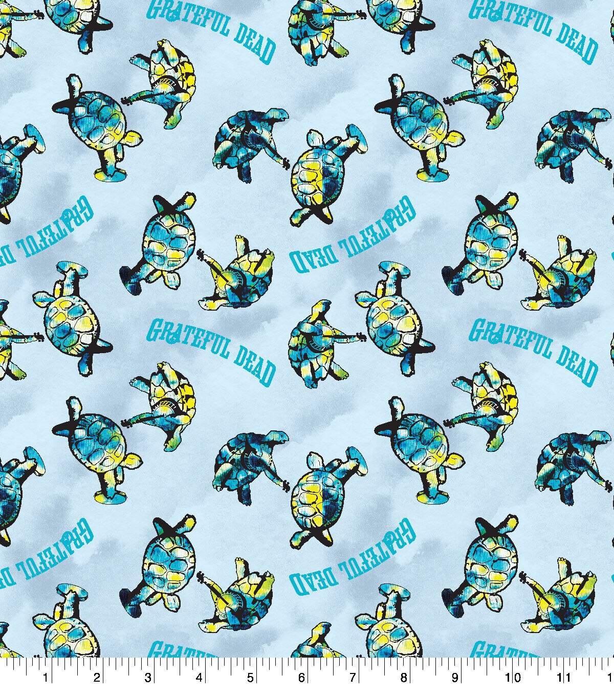 Grateful Dead Cotton Fabric Terrapin Turtles