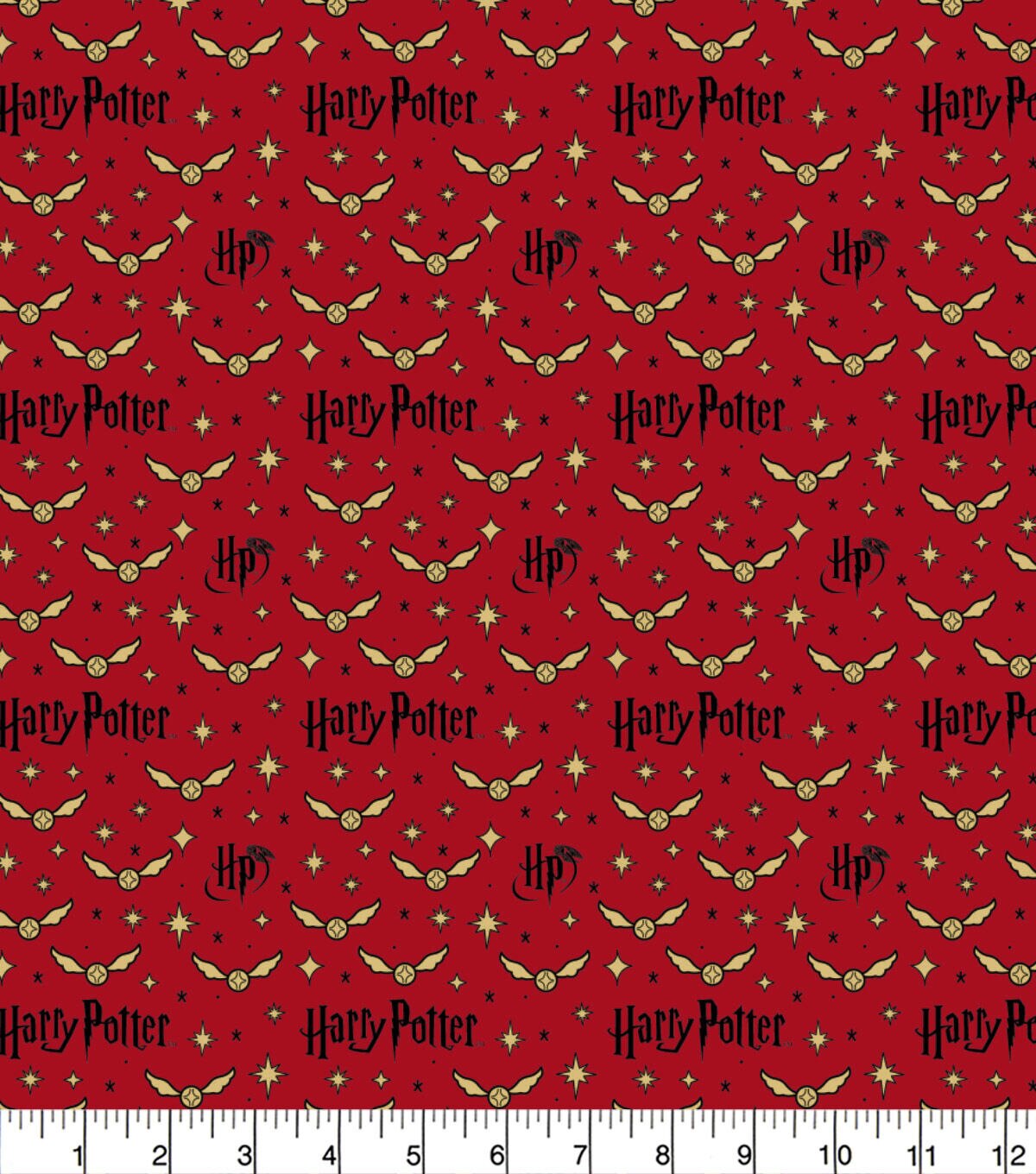 Harry Potter Cotton Fabric Quidditch Snitch