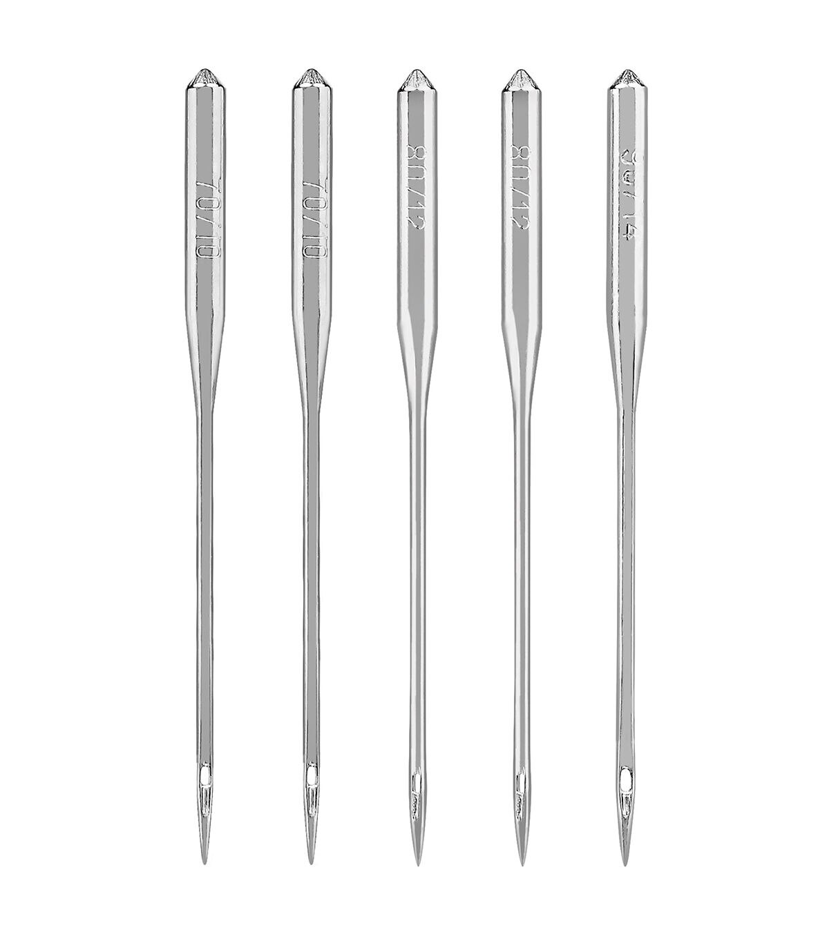 5ct Assorted Sizes Universal Sewing Machine Needles by Top Notch