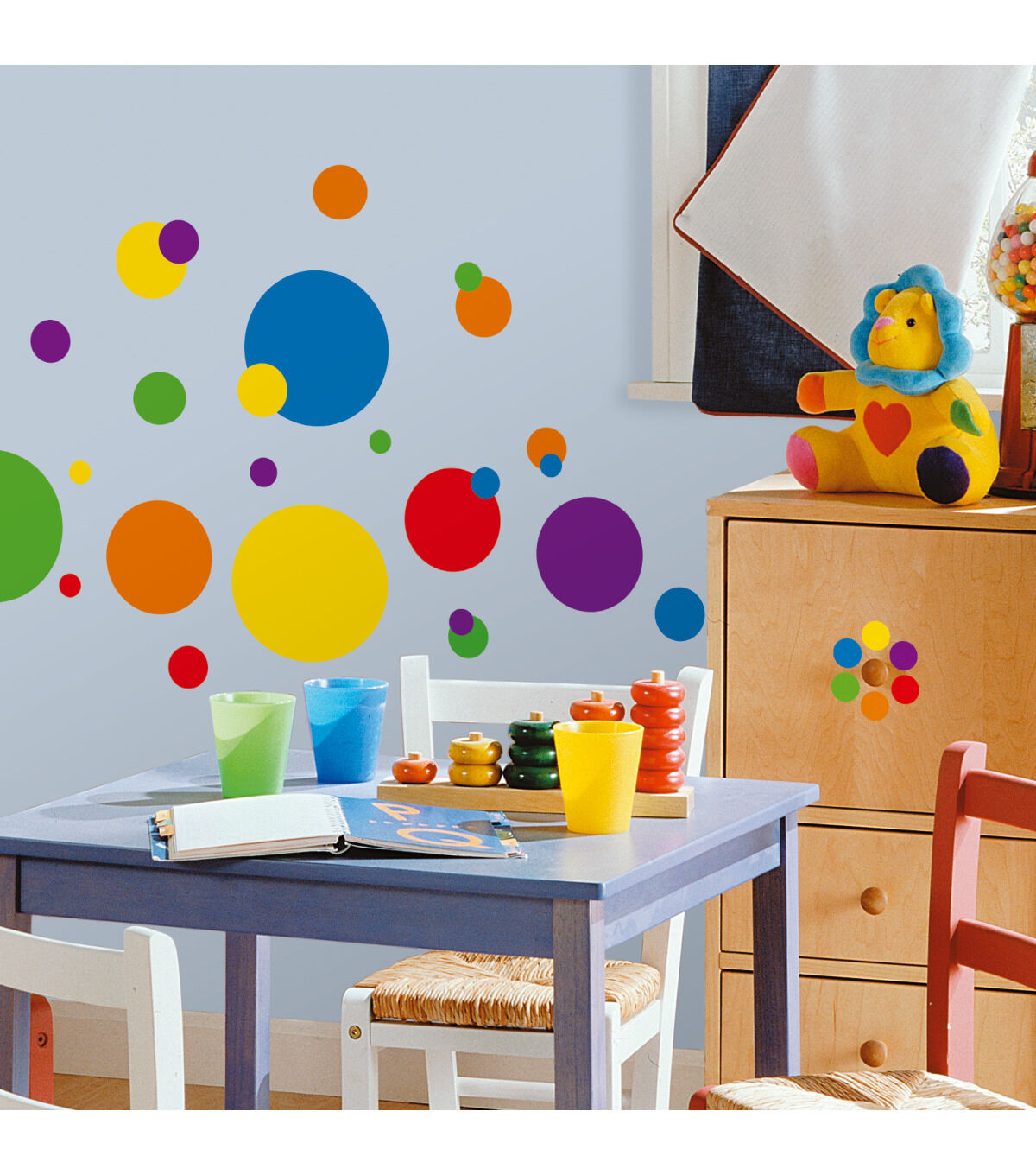 RoomMates Wall Decals Primary Just Dots