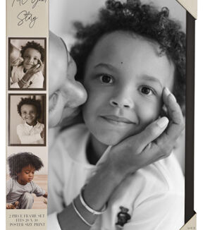 Enchante Black 20 x 30 Plastic Photo Frames 2pk