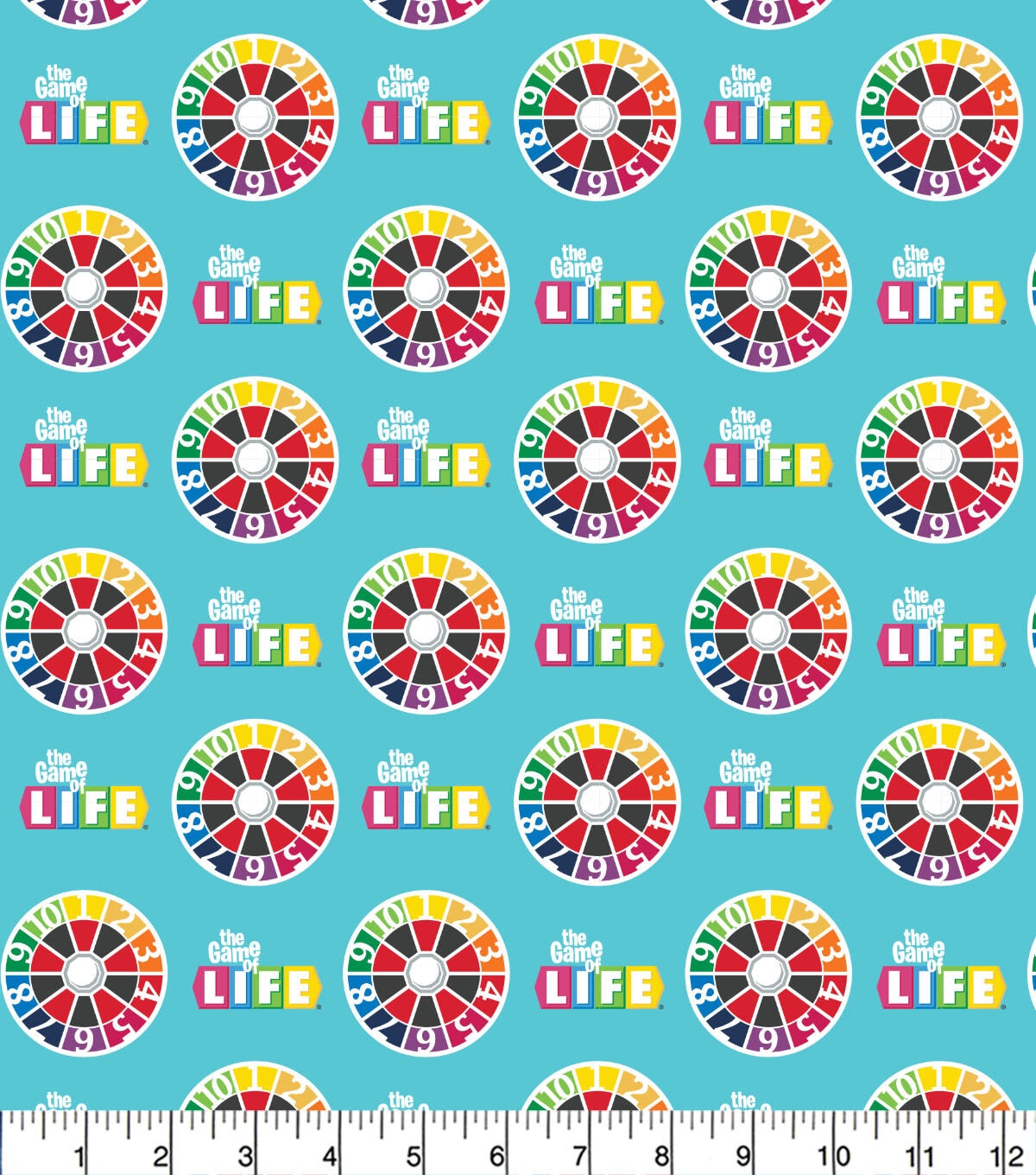 Life Turn Spinner Board Game Cotton Fabric