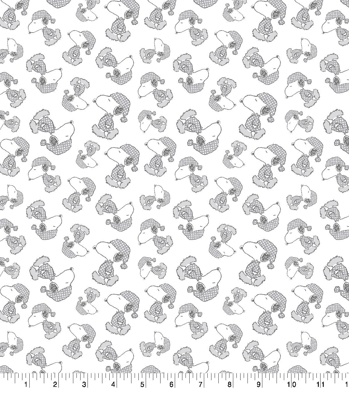 Peanuts Flannel Fabric Baby Snoopy in Pajamas