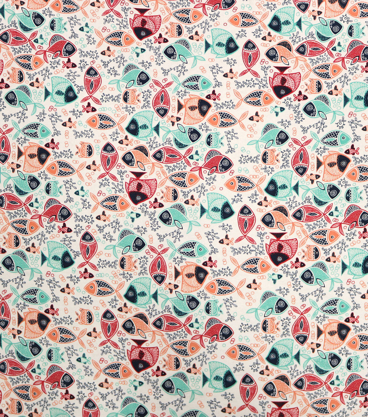 Super Snuggle Pattern Trap Fish Flannel Fabric