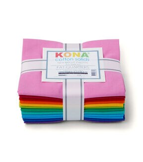 18 x 21 Kona New Bright Cotton Fat Quarter Bundle 12pc