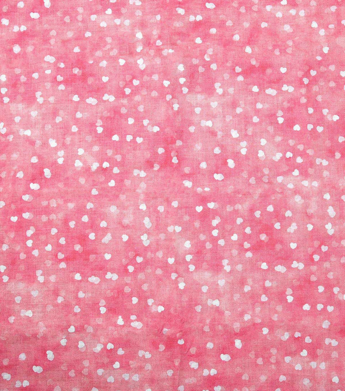 White Hearts Cotton Fabric by Keepsake Calico