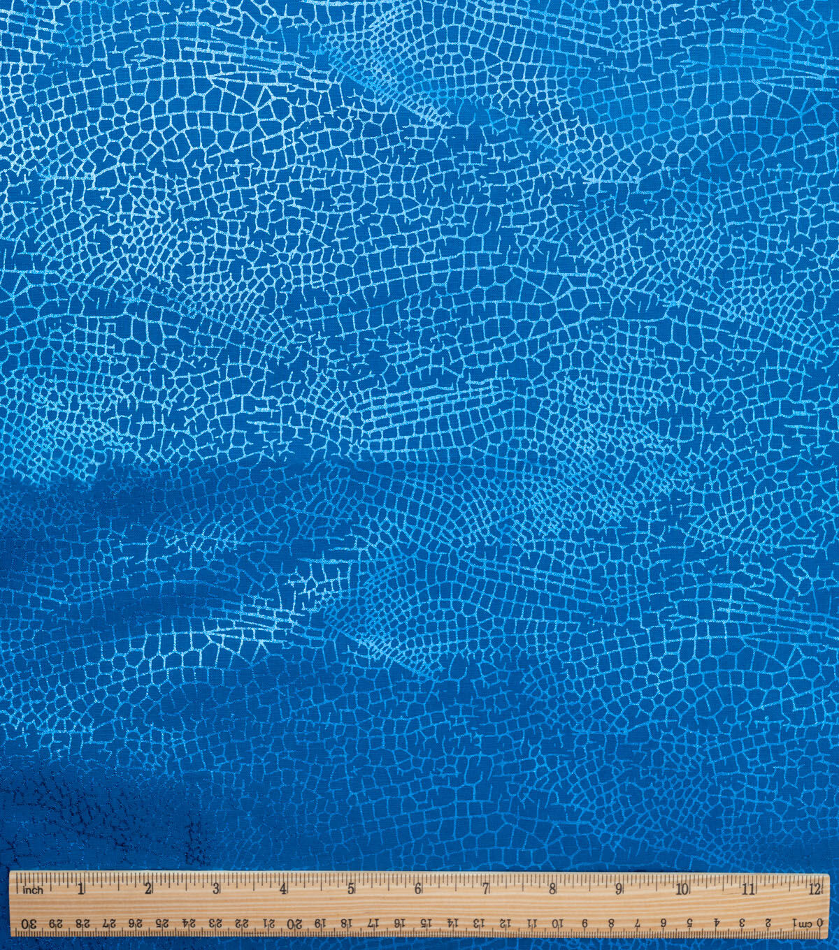 Dragonfly Wing Texture Blue Quilt Foil Cotton Fabric by Keepsake Calico