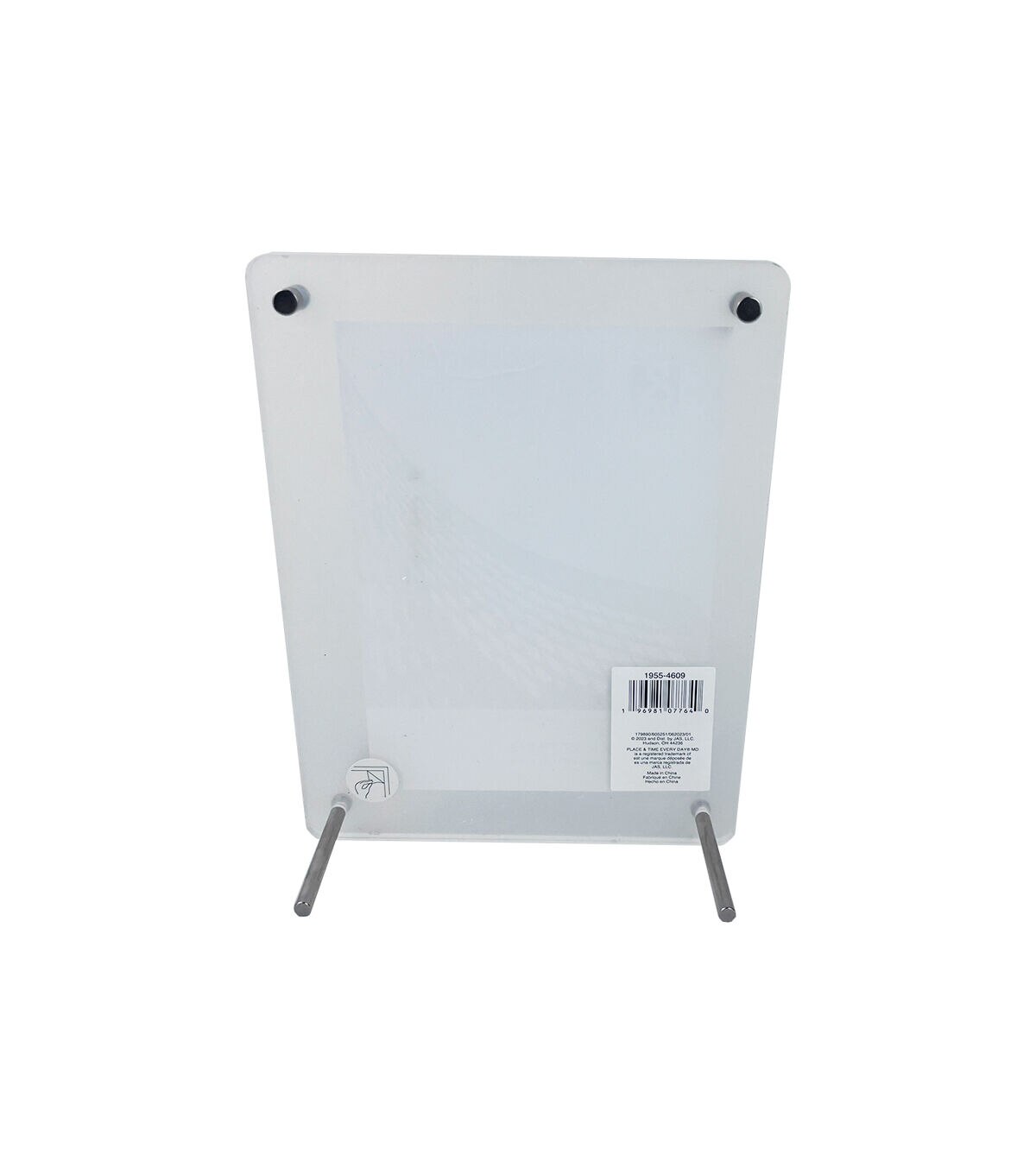 5 x 7 Acrylic Tabletop Picture Frame With Metal Legs by Place & Time