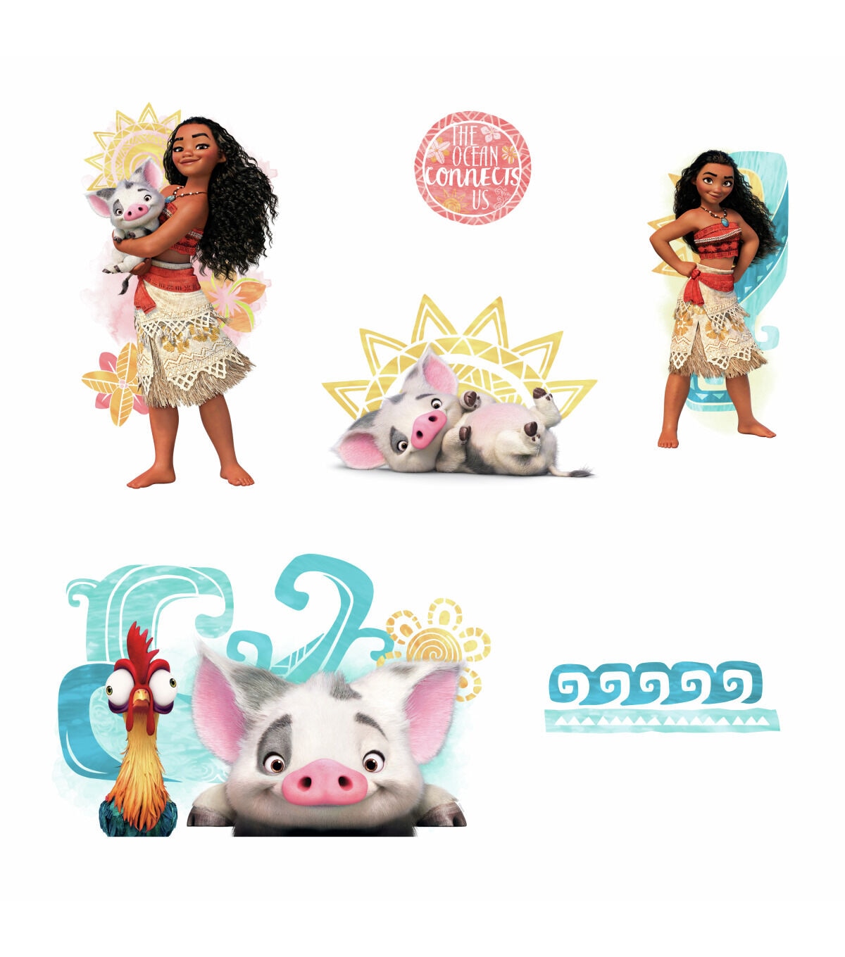 RoomMates Wall Decals Disney Moana and Friends