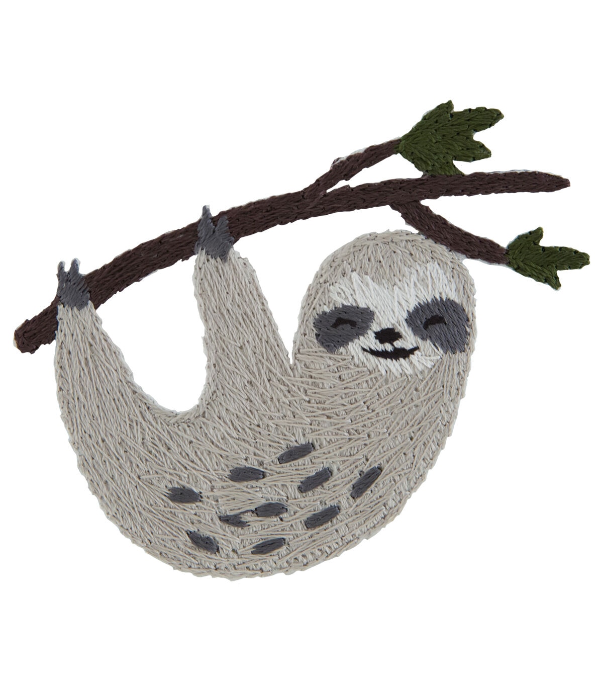 Simplicity 3 Embroidered Sloth Iron On Patch