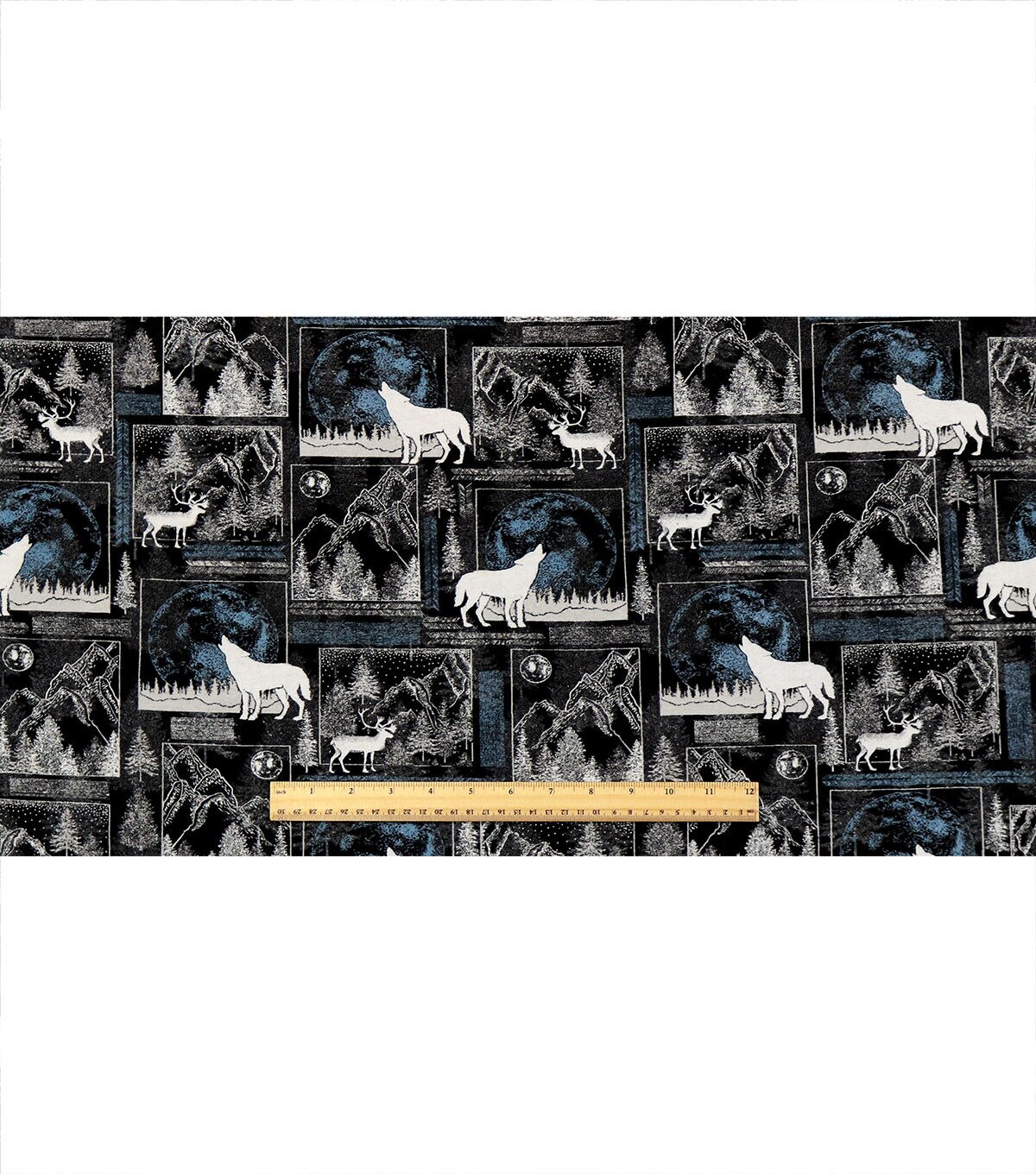 Forest In The Night Framed Super Snuggle Flannel Fabric