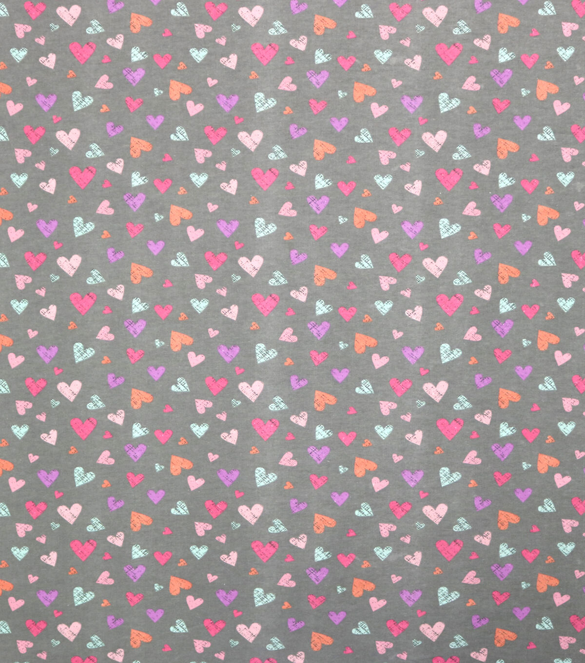 Sketched Hearts Super Snuggle Flannel Fabric