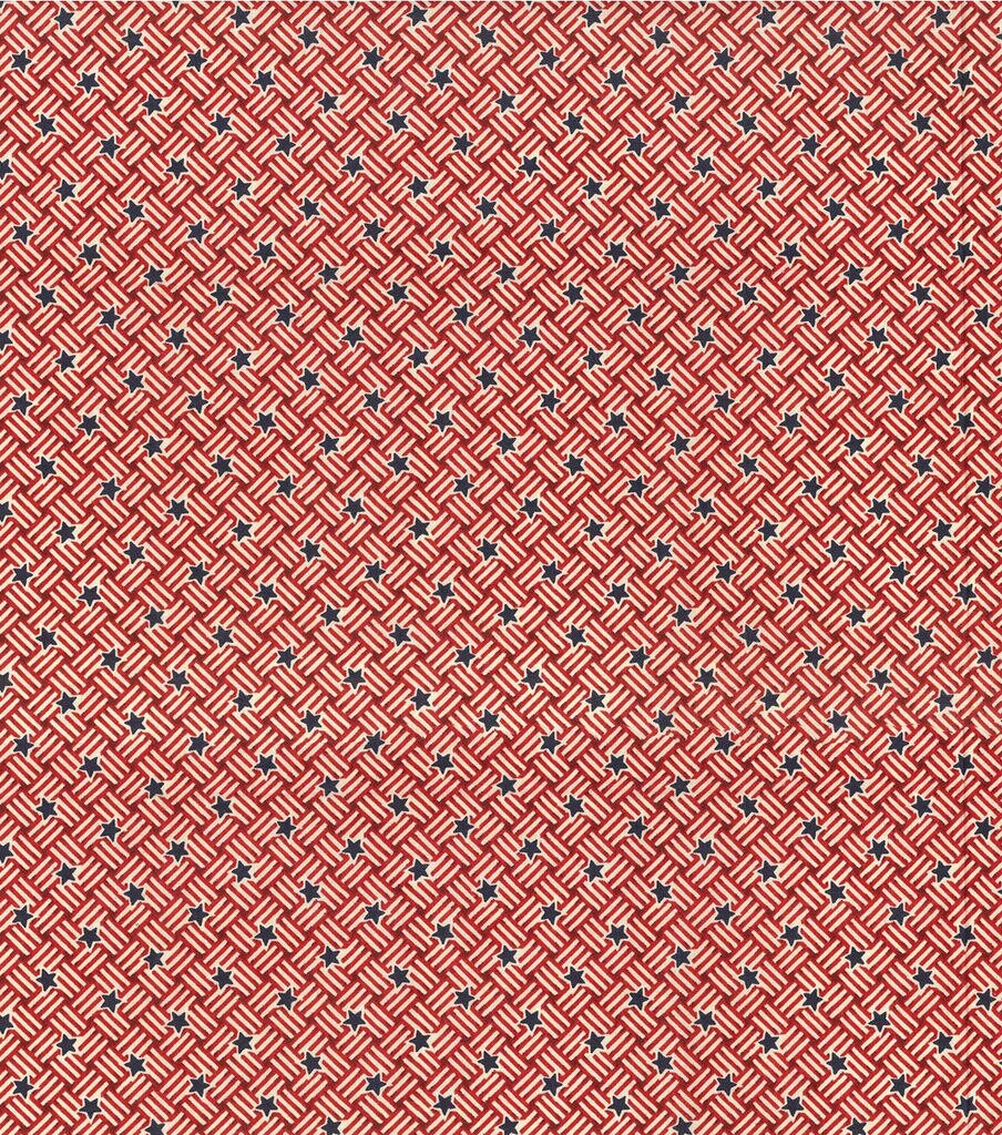 Fabric Traditions Pinwheel Flags & Stars Patriotic Cotton Fabric