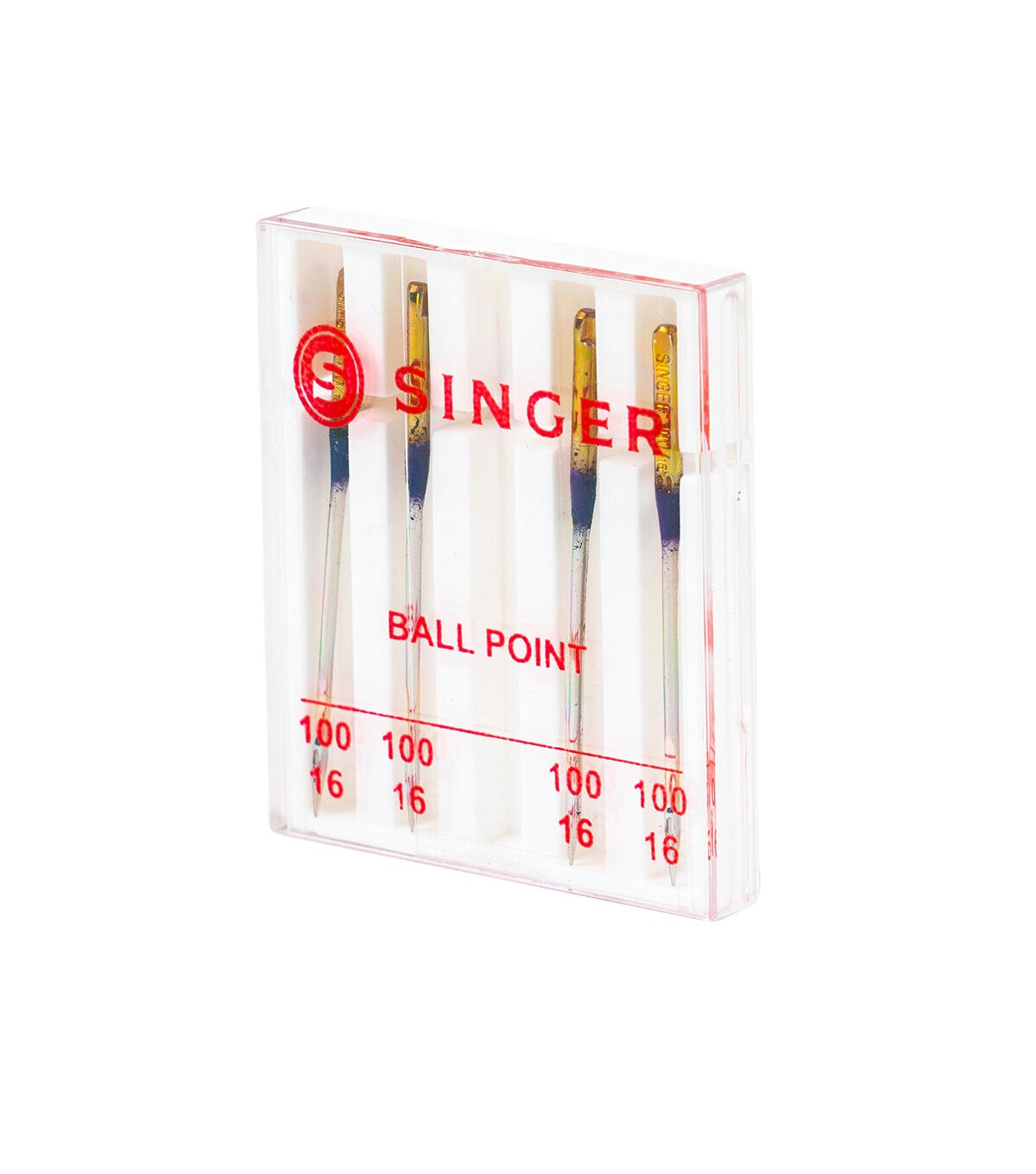 SINGER Universal Ball Point Machine Needles Size 100/16 4ct