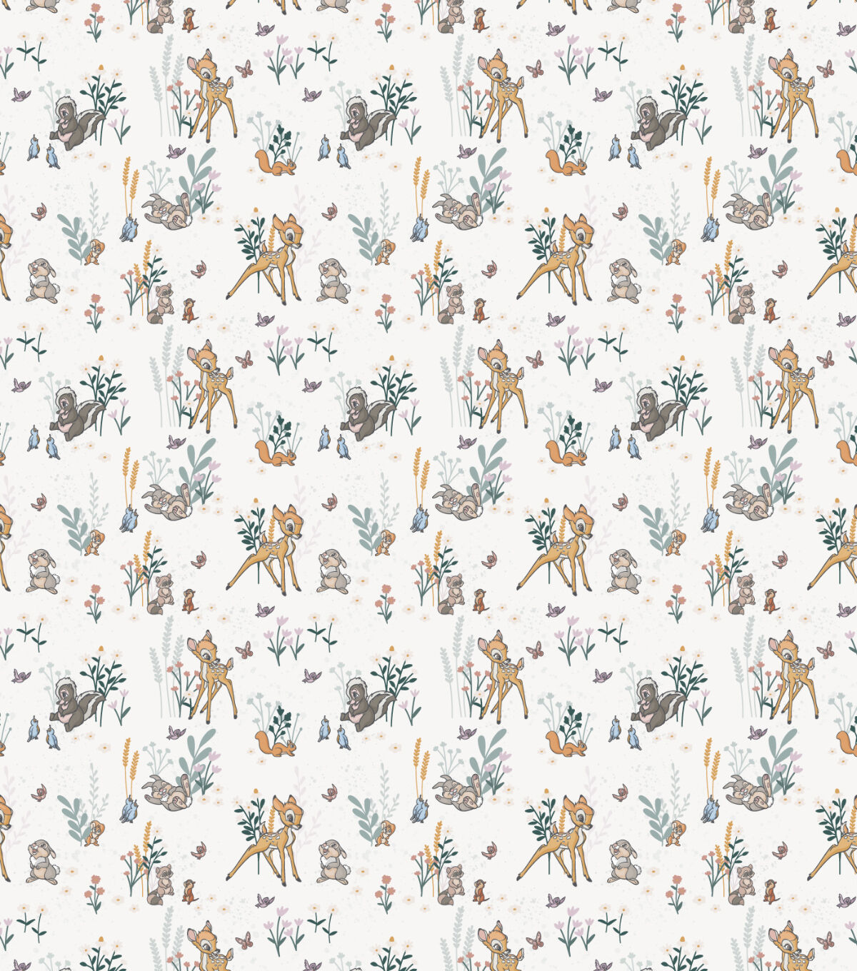 Disney Bambi And Friends Frolic Cotton Fabric