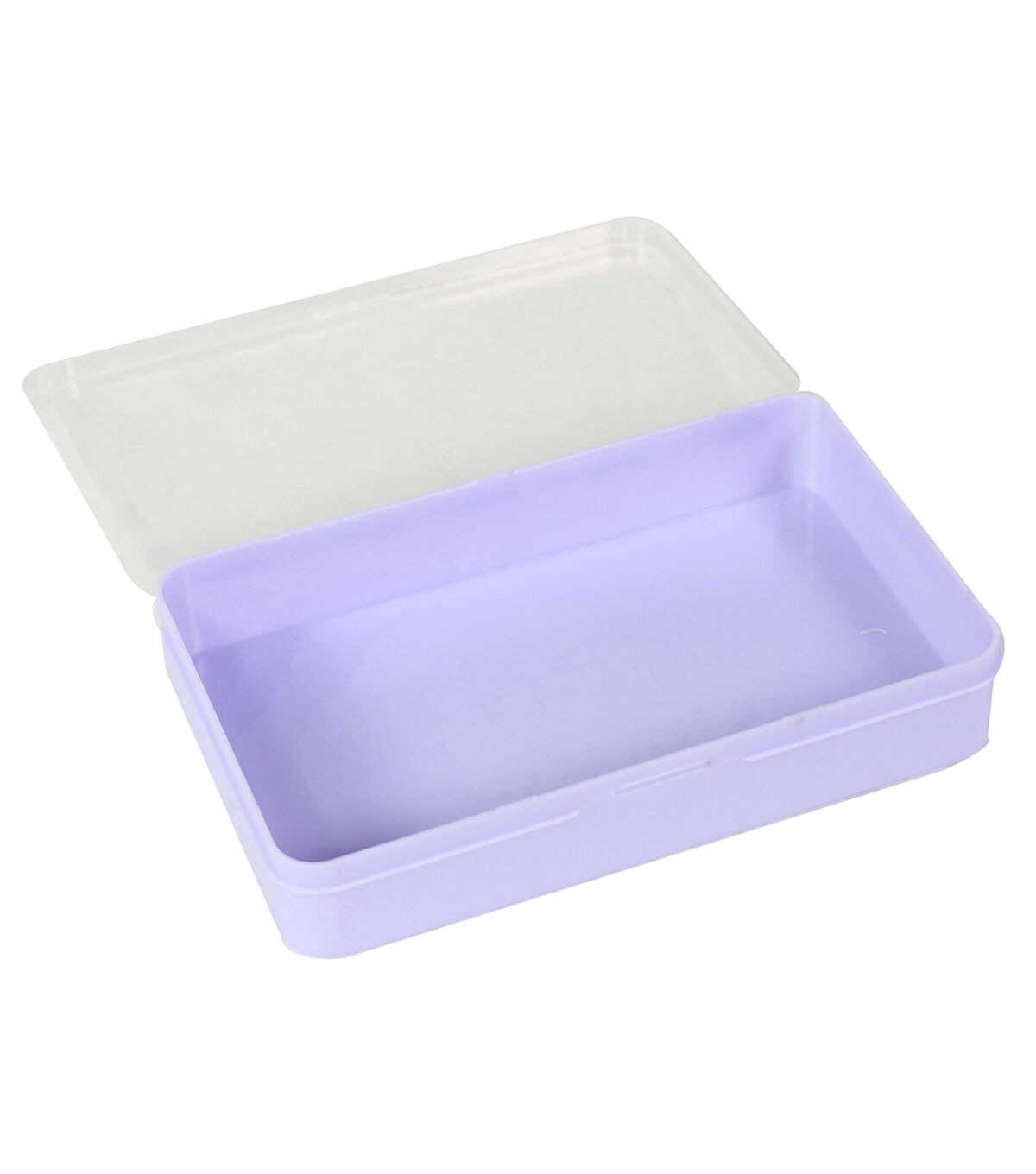 Everything Mary 6 Purple Plastic Storage Box With Clear Lid