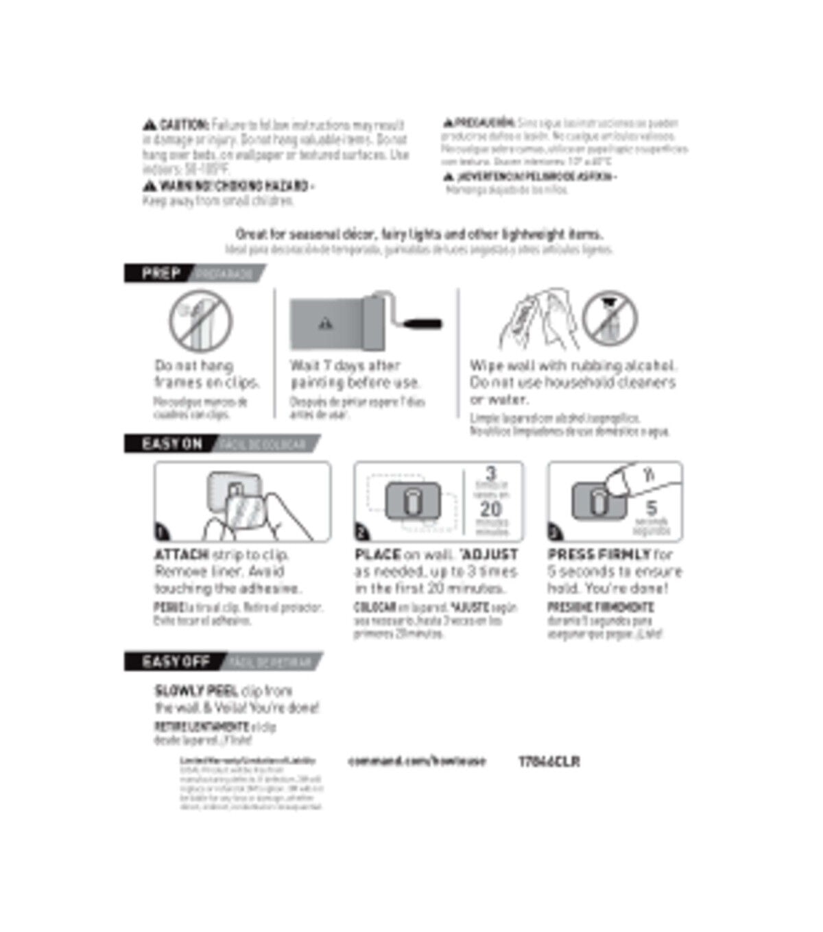 Command 108ct Mini Adjustable Decorating Clips & Strips