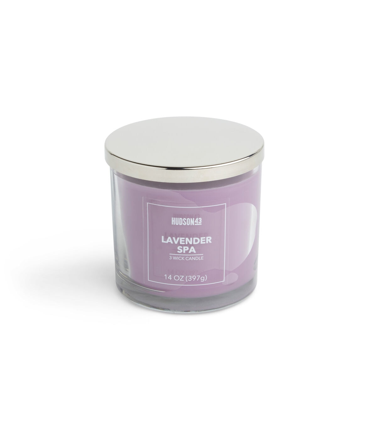 14oz Lavender Spa Premium Scented Jar Candle by Hudson 43