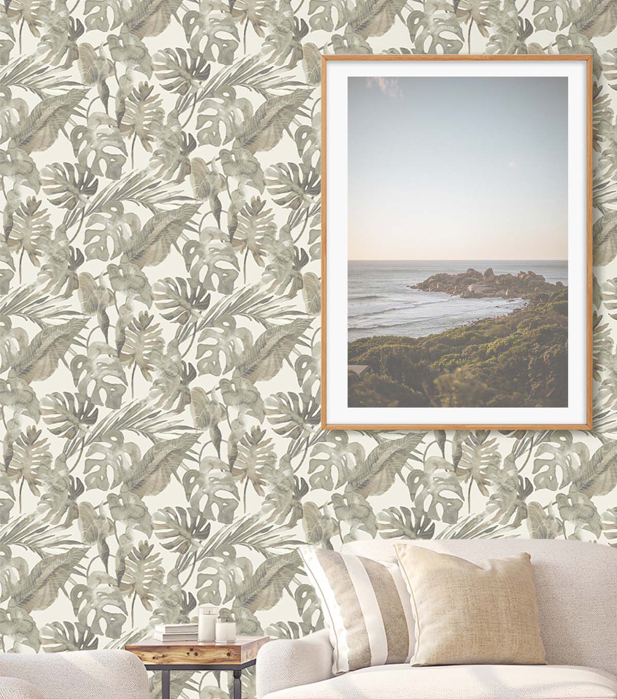 Tommy Bahama 20.5' x 18' Dusk Falling Fronds Peel & Stick Wallpaper