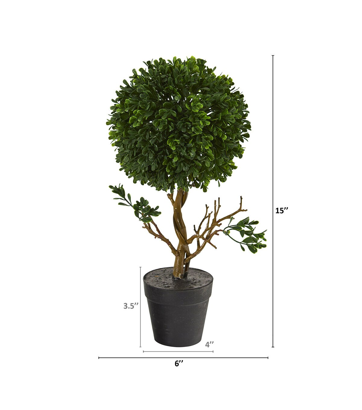 Nearly Natural 15 Boxwood Topiary Artificial Tree UV Resistant
