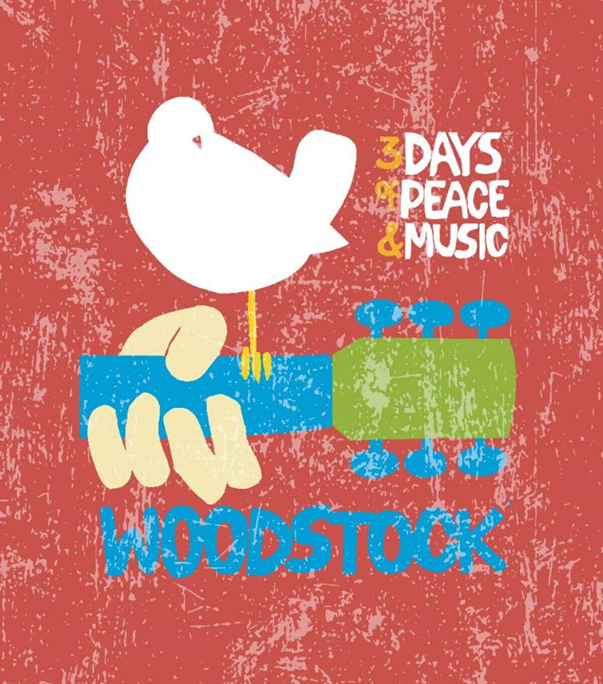 Woodstock No Sew Fleece Throw 72 Poster