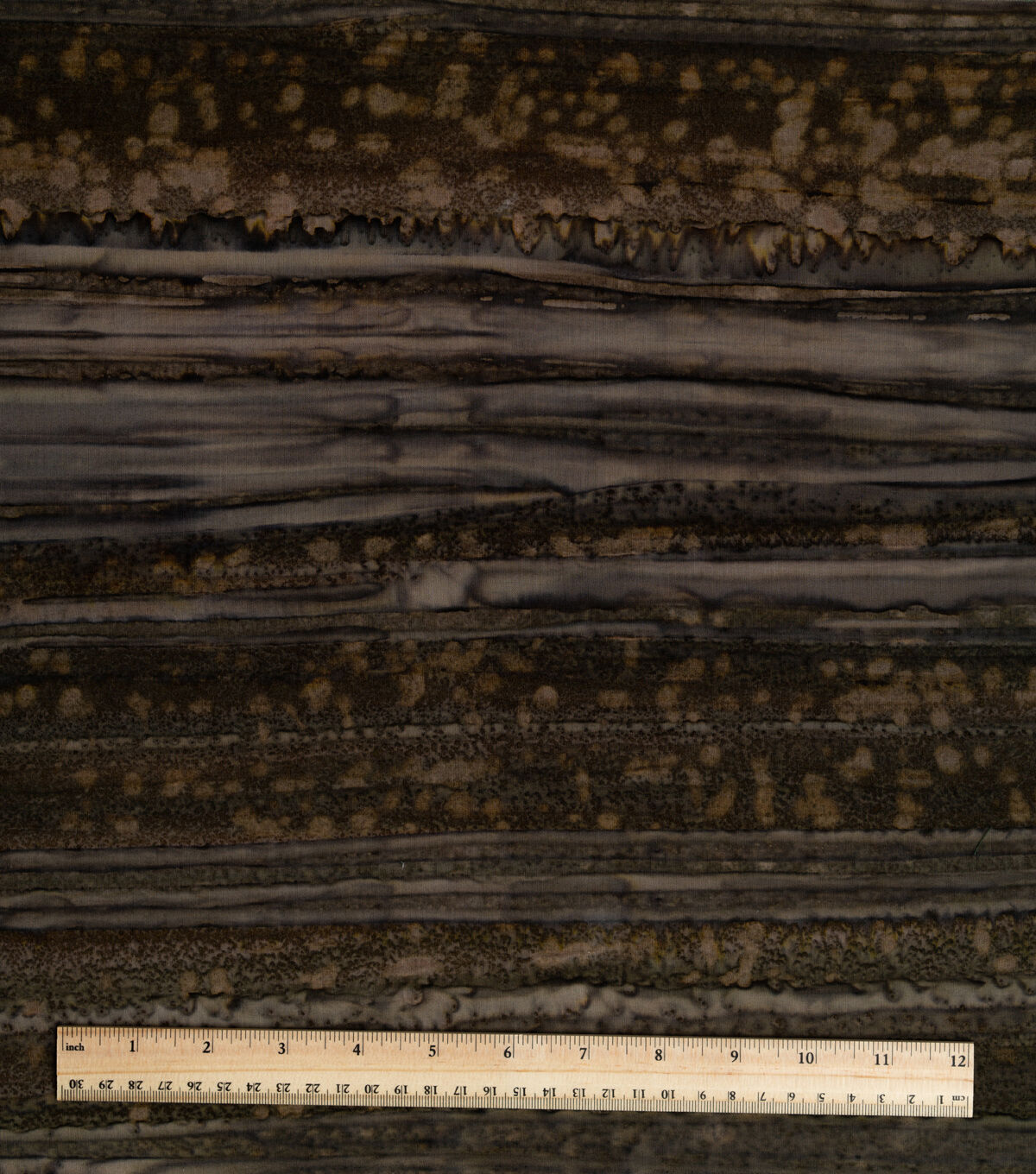 Brown Textured Tonal Batik Cotton Fabric