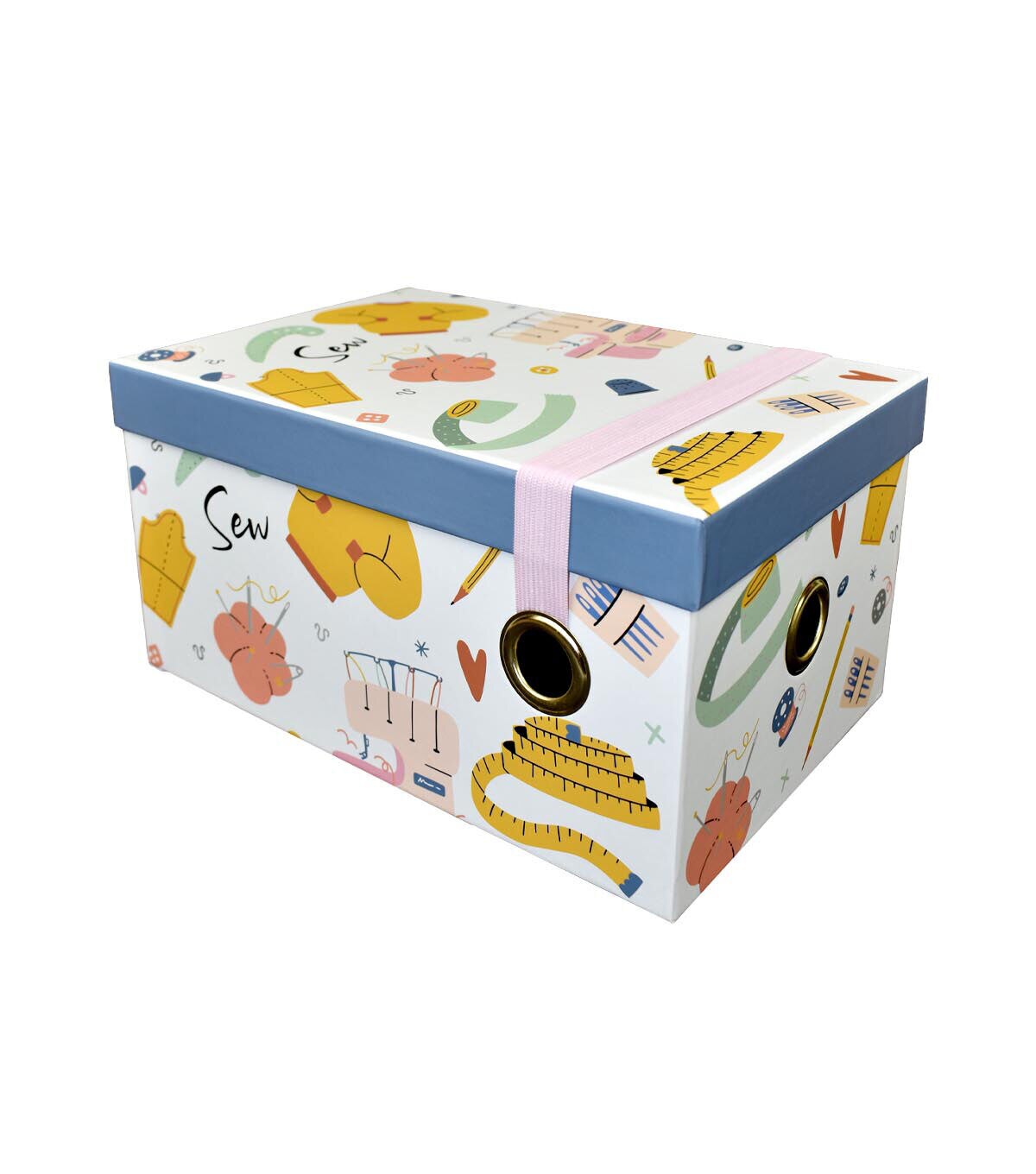 9 Sew & Craft Rectangle Box With Elastic Strap by Hudson 43