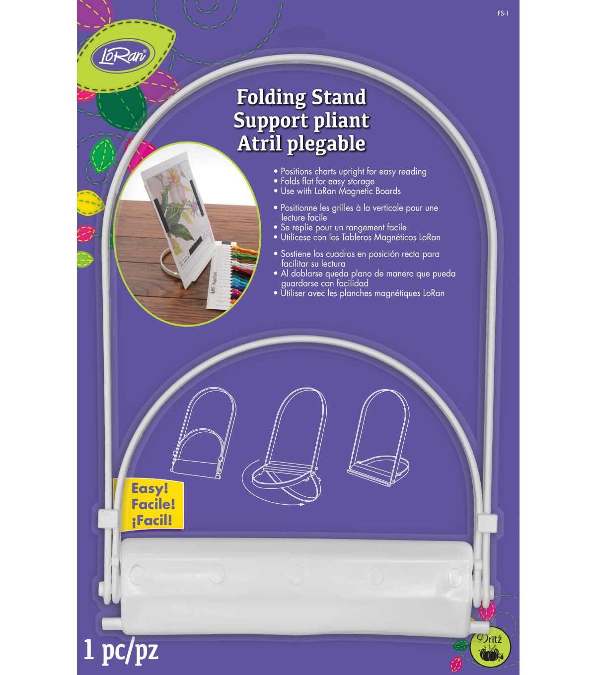 LoRan Folding Stand, White