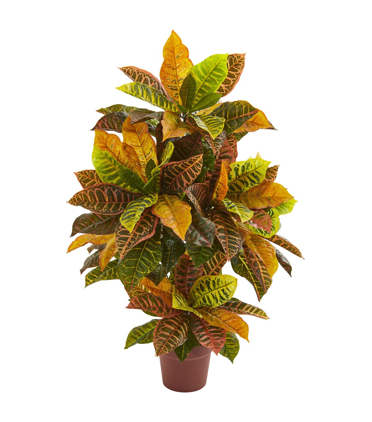 Nearly Natural 36in. Croton Artificial Plant (Real Touch)