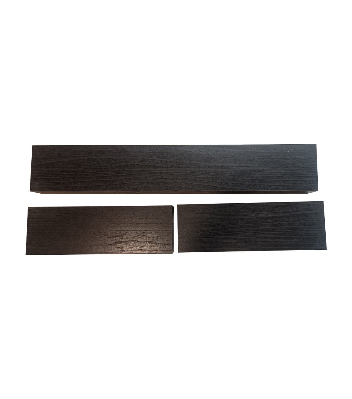 24 & 12 Black Basic Wall Shelf Set 3pc by Place & Time