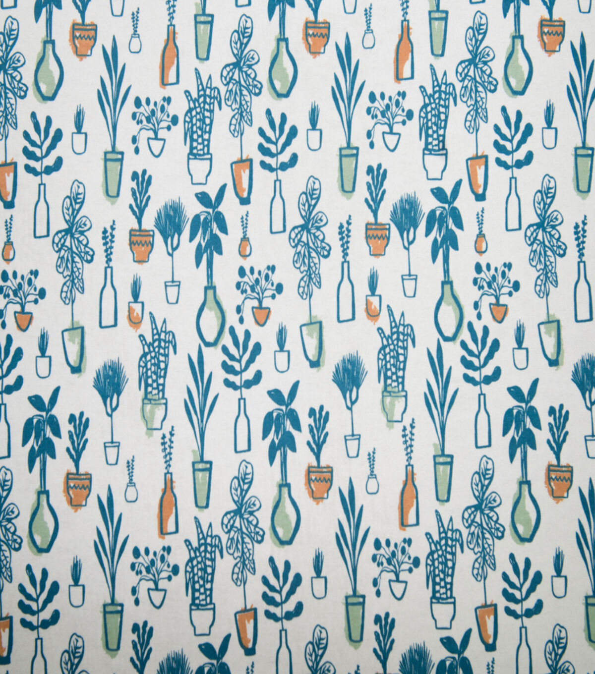 Super Snuggle Multi Plant Styles Flannel Fabric