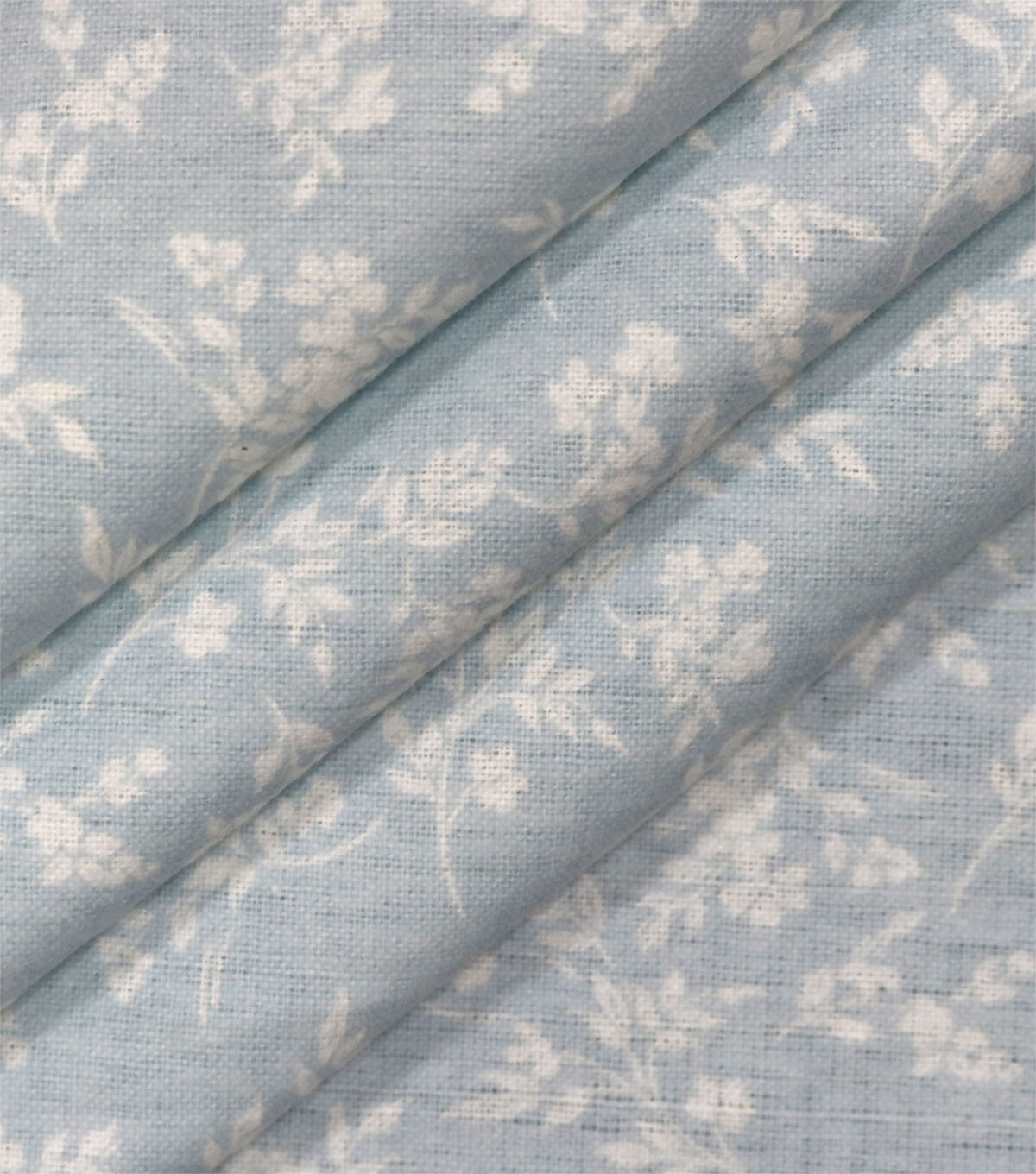 Floral Light Blue 108 Wide Flannel Fabric