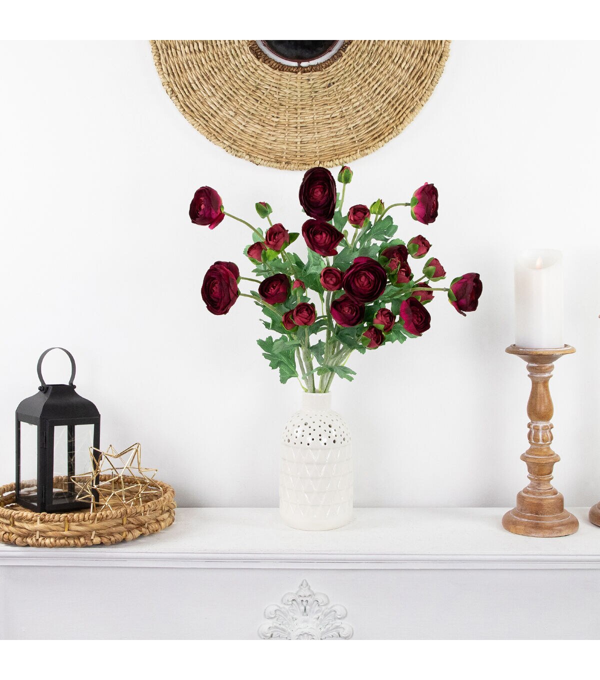 Northlight 21 Red Ranunculus Stems 6ct