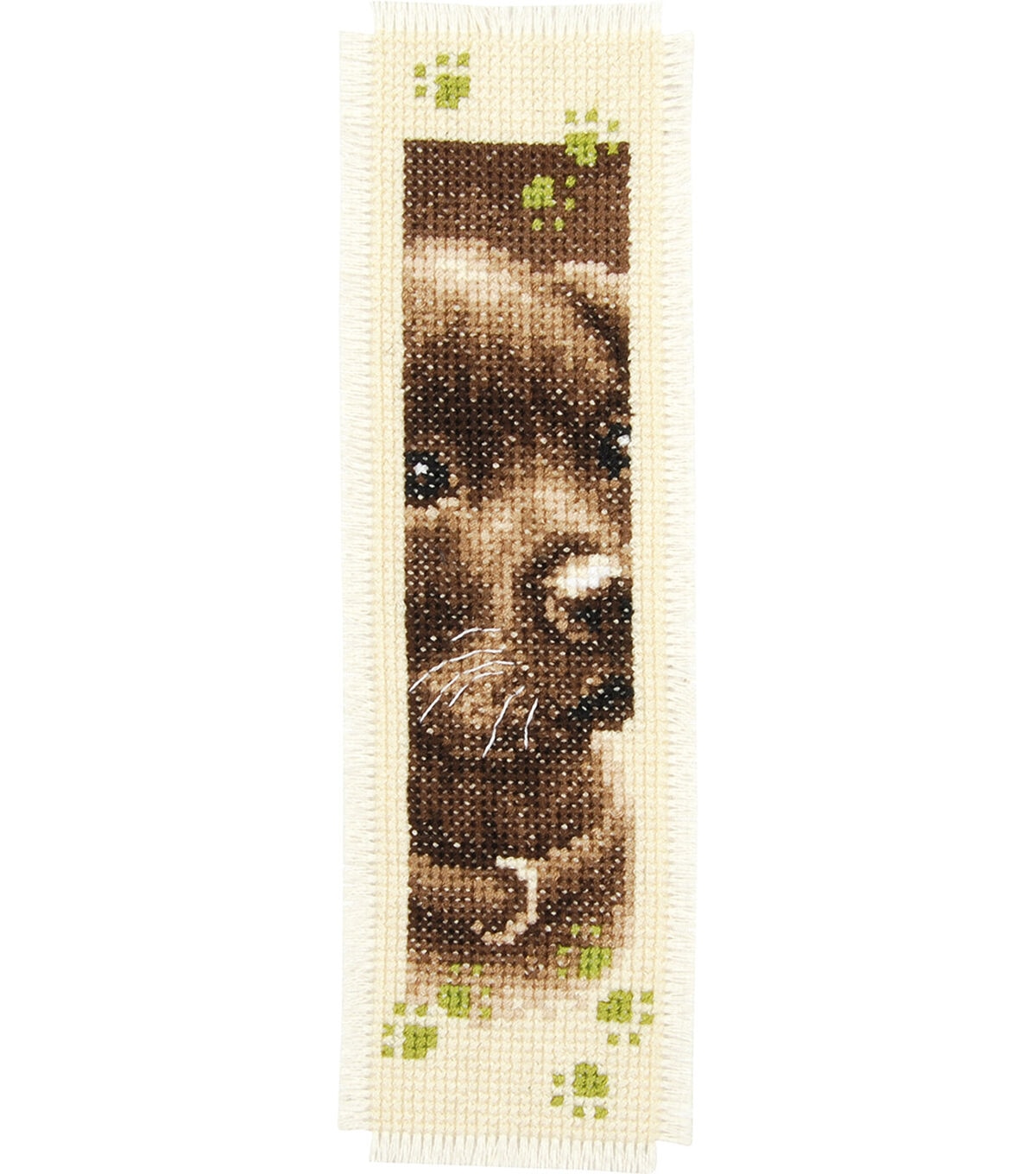 Vervaco 2 x 8 Cat & Dog Bookmark Counted Cross Stitch Kit 2ct