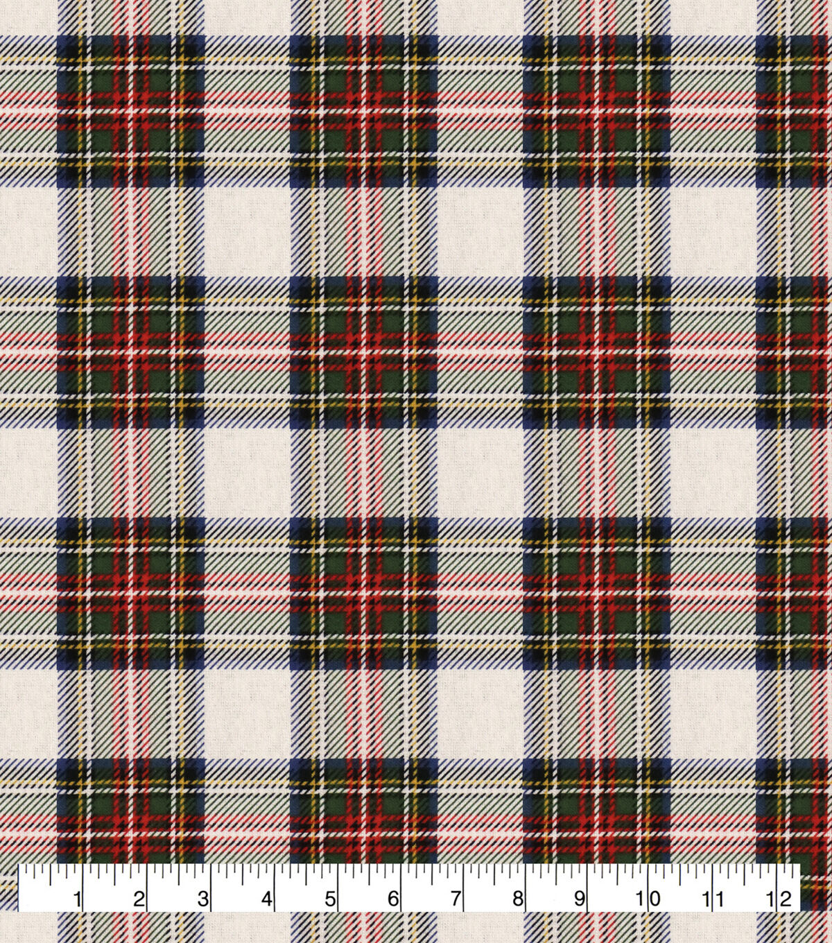 Tan Tartan Plaid Super Snuggle Flannel Fabric