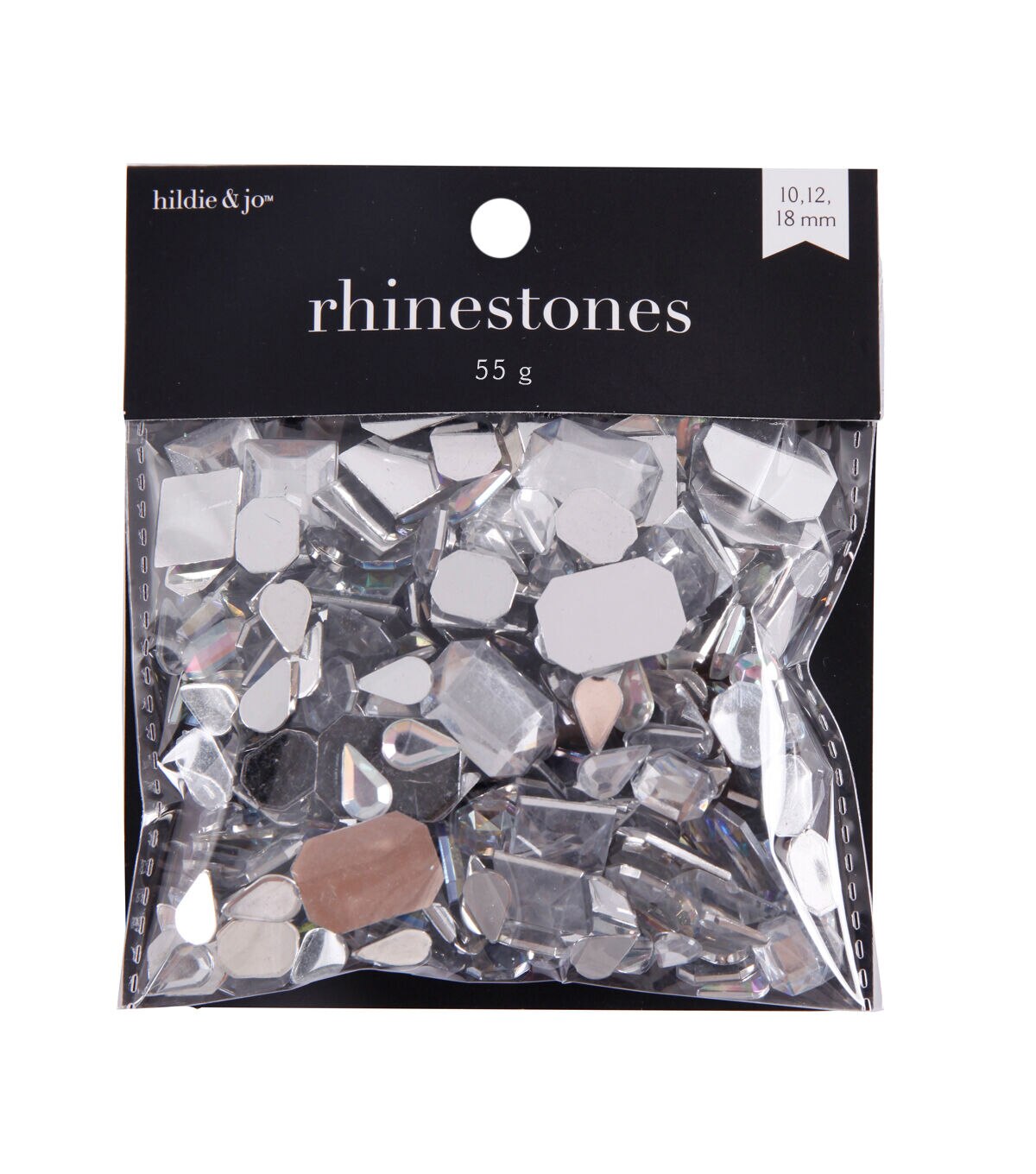 55g Iridescent Assorted Flatback Rhinestones by hildie & jo