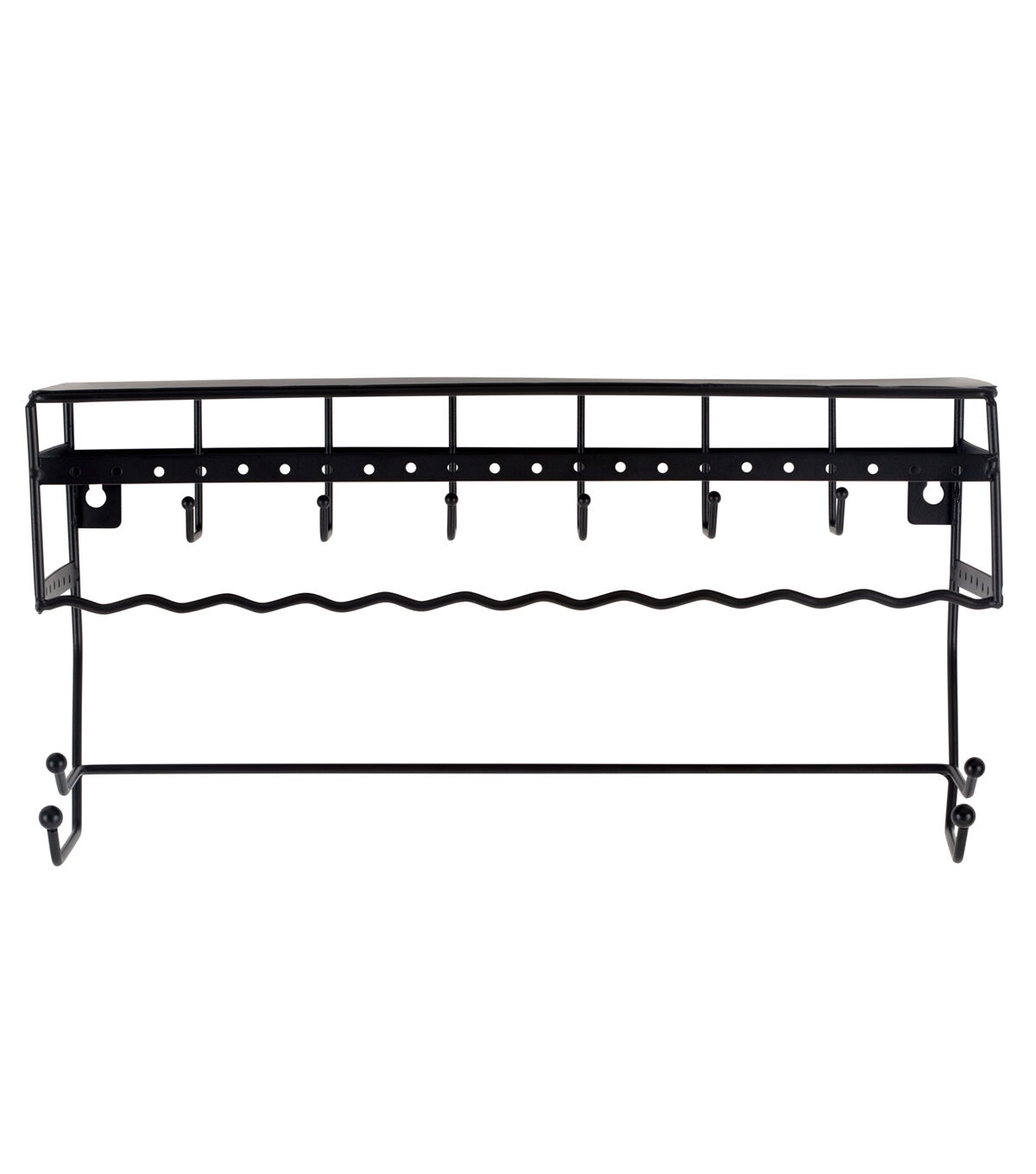 Simplify 14 Black Wall Mount Jewelry & Accessory Organizer