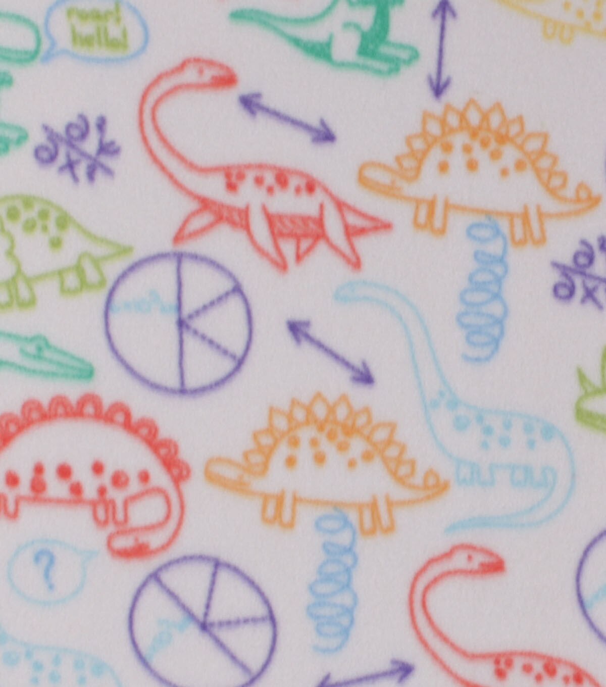 Science Dinos Blizzard Fleece Fabric
