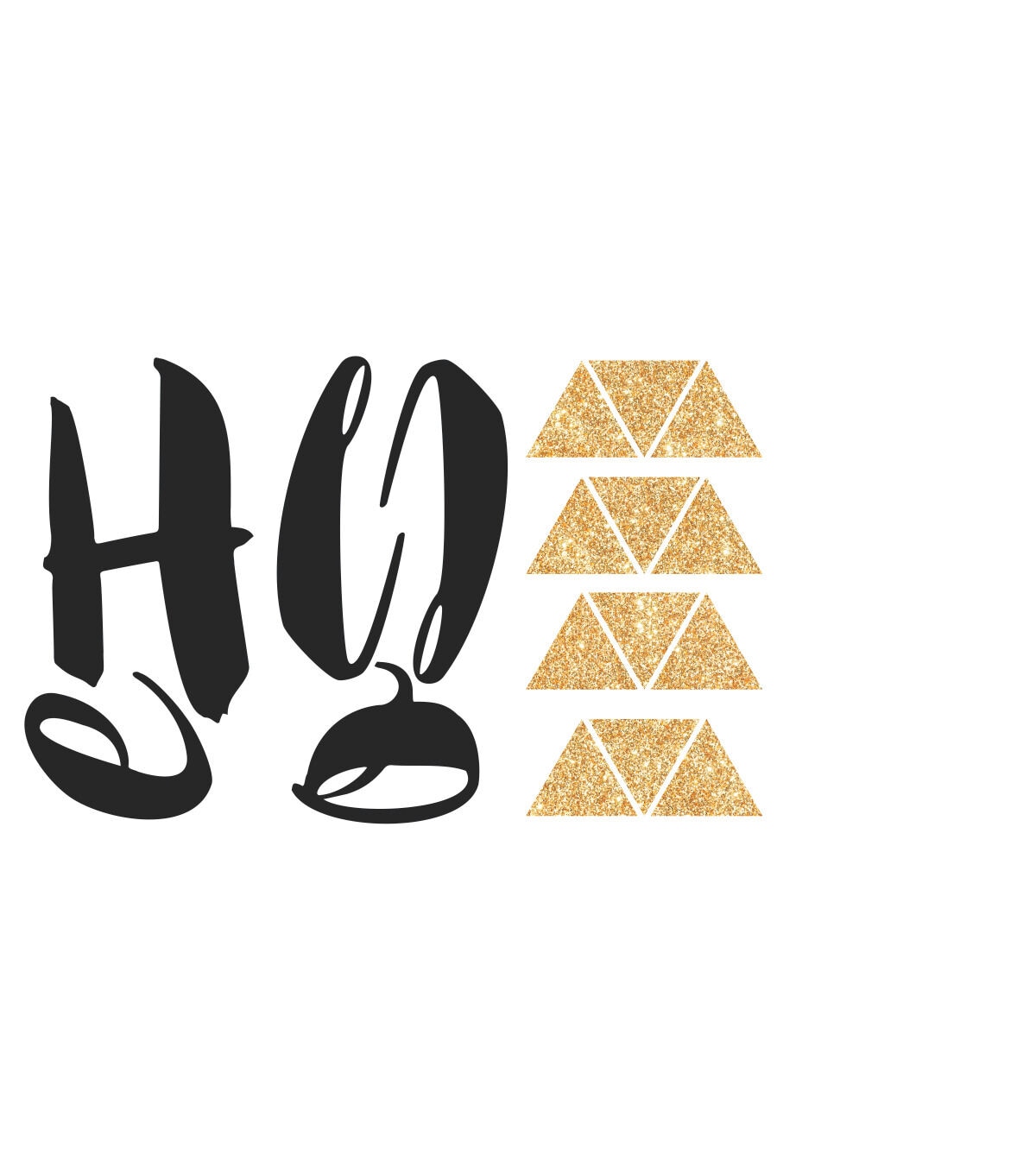 RoomMates Wall Decals Hello Quote with Glitter Triangles