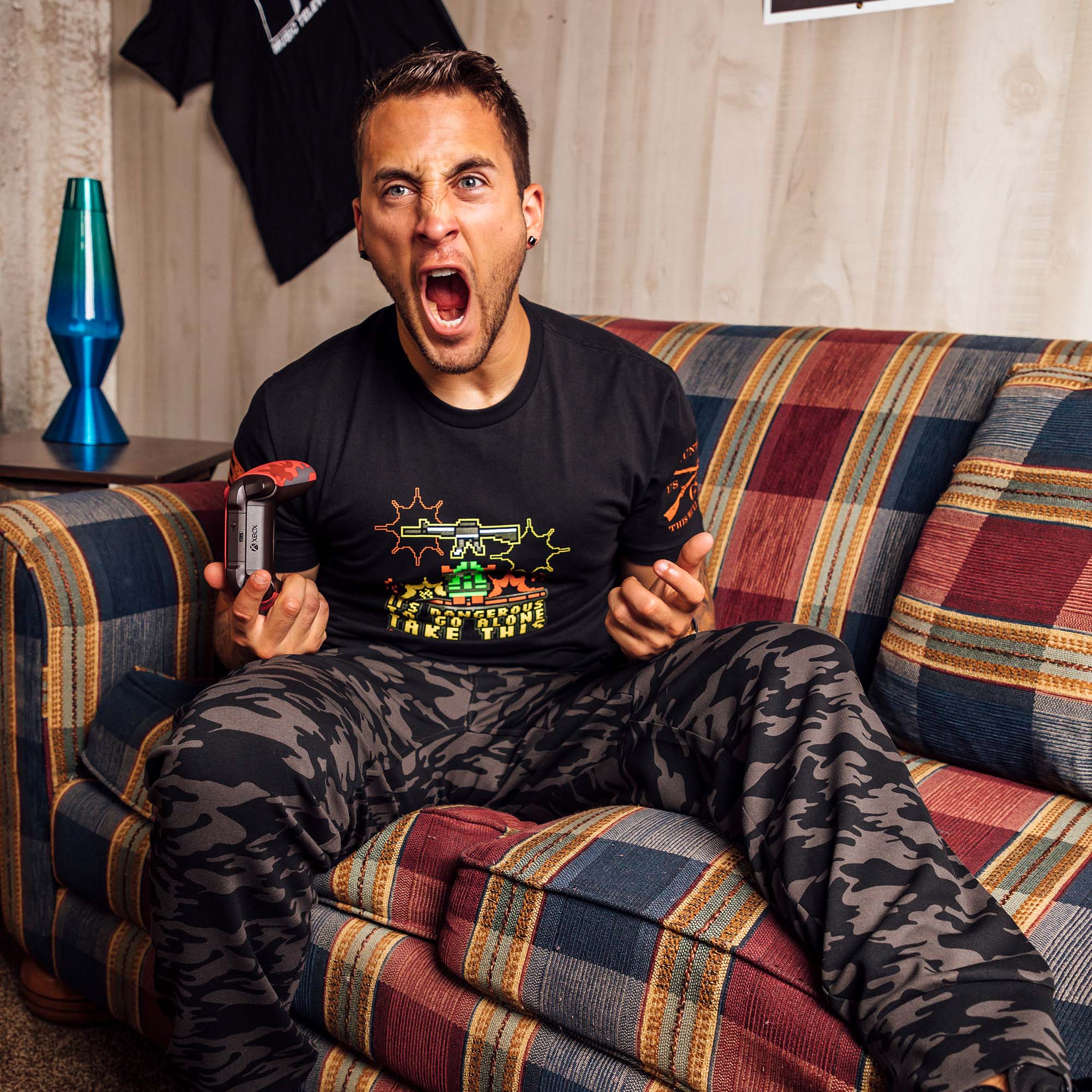 Men's Lightweight Lounge Jogger 2.0 - Black Camo