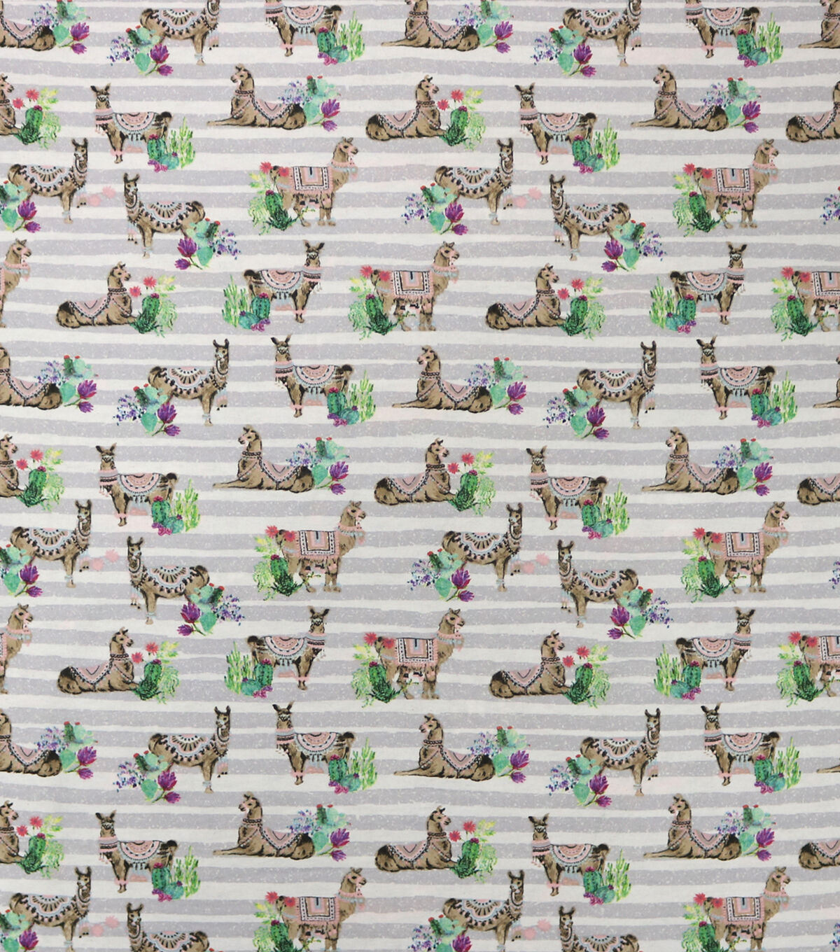 Desert Llamas Super Snuggle Flannel Fabric