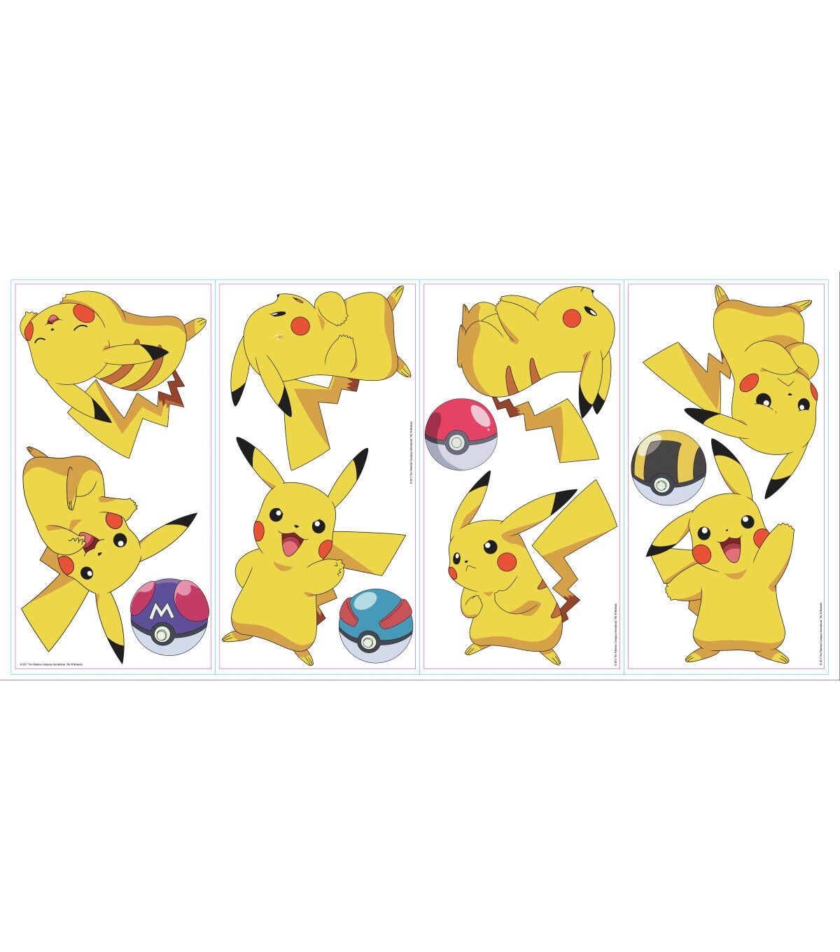 RoomMates Wall Decals Pokemon Pikachu