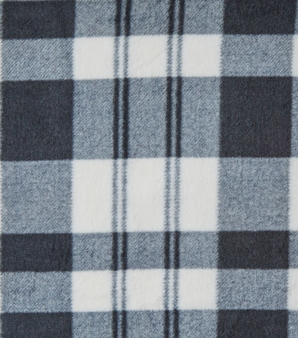 Eddie Bauer Black Plaid Anti Pill Fleece Fabric