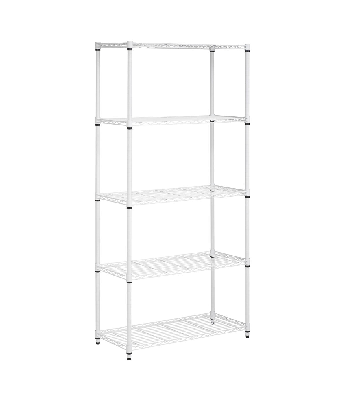 Honey Can Do 36 x 72 White 5 Tier Adjustable Shelving Unit 200lbs