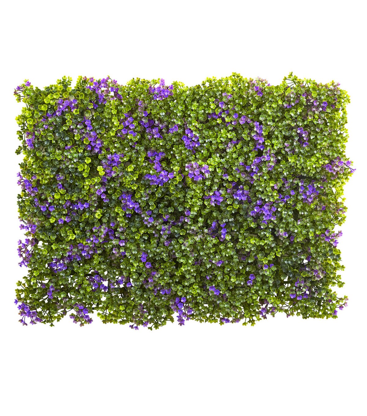 Nearly Natural 6 x 6 Purple & Green Clover Mat 12ct